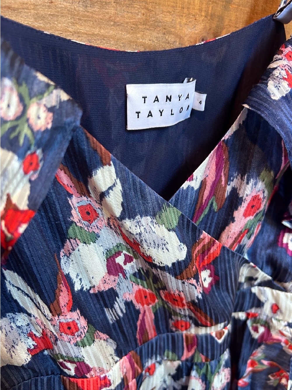 Tanya Taylor Amylia 100% Silk Mini Dress size 4 - Picture 4 of 4